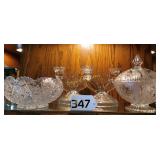 Candle holders and candy/serving dishes