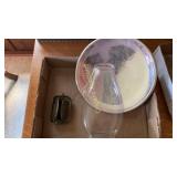 Square base chimney, burner, and reflector