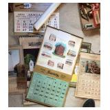 Vintage local calendars