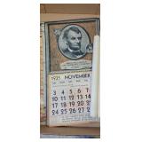 Vintage calendars