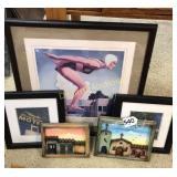 Large painting by Kenton Nelson, two motel