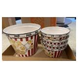 Ceramic popcorn bowls