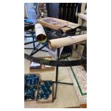 Wagon wheel table (contents NOT included)