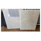 (2) Marble table tops (25"x19")