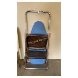 Step stool, ironing board, and bulletin board