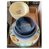 Glass bowls and plates