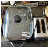 Presto electric skillet and Proctor Silex toaster