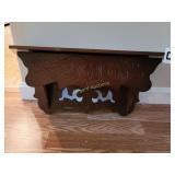 Wooden shelf with drawer