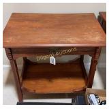 Wooden end table
