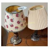 (2) small table lamps