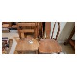 (2) Wood Childs chairs