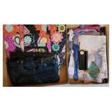 Purses, garden flags, misc