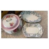 Misc. plates, glassware