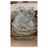 Glass cups, plates, more