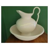 Handmade wash bowl and pitcher