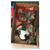 Christmas candles, wreaths, and misc