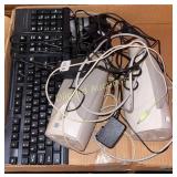 HP Computer w/ keyboard, speakers and router