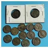 (14) Silver War Nickels