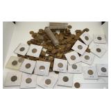 Over 600 Wheat Cents  1909-1939 + (4) Indian Head