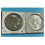 1922-P & S Peace Dollars Nice Lot  Nice luster on