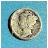 1921-D Mercury Dime  Key Date