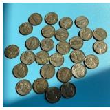 (28) Silver War Nickels