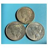 1922-P, 23-P, 24-P Peace Dollars