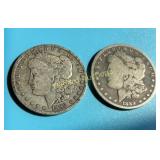 1889-O & 1890-O Morgan Dollars