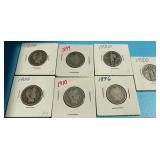 1896, (2) 1899, 1906 & 1910 Barber Quarters +