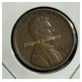 1911-S Lincoln Cent  Semi-key Another cent with