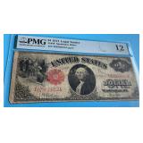 1917 $1 Legal Tender  Red Seal  PMG 12  Very nice
