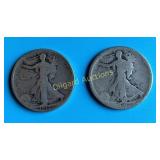1917-P & S(rev) Walking Liberty Halves   Early