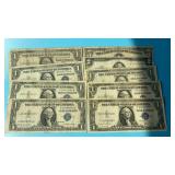 1953 $5 U.S. Note + 1953-C $2 U.S. Note + (4)