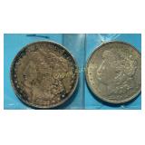 (2) 1921-P Morgan Dollars