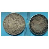 1890-O & 1921-P Morgan Dollars