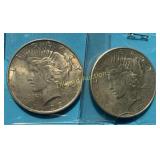 1923-P & 26-S Peace Dollars