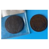 1864 & 1867  Two Cent Pieces