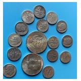 (2) 1964 Kennedy Halves + (14) Silver Roosevelt