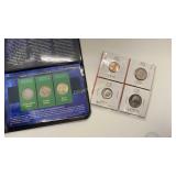 (4) Eisenhower Dollars + 1961 Proof Roosevelt