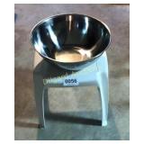 Large mixing bowl and plastic stool