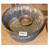 Galvanized Metal basin
