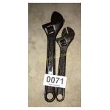 (2) Crescent wrenches