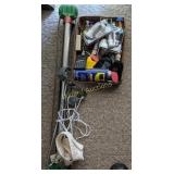 Exercise bar, belt, screws, night lights