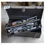 Tool box, wrenches, screws drivers and more