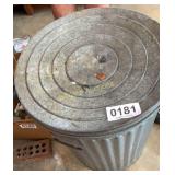 Galvanized Trash can