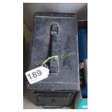 Military box with electrical materials