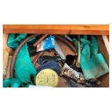 Gloves, wrench and more