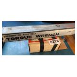 Torque wrench and drill bit sharpener