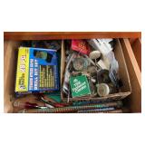 Drill bit set, screw drivers and more