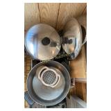 Pots, pans, cutting boards, trays